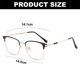 thumbnail image 3 of Gafas de bloqueo de luz azul cuadradas de moda para mujeres y hombres, montura de moda ultraligera, 3 of 6