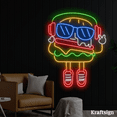 thumbnail image 3 of Craftnamesign Cool Burger Neon Sign, Burger Restaurant Decor, Burger Signs, 3 of 4