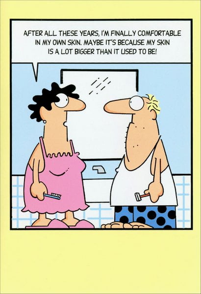 nobleworks couple in bathroom funny humorous birthday