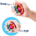 thumbnail image 2 of Heytea 2 Pcs Jouets Snapper Fidget Pack Jouet Pop Exercice Manuel Renforceur de Doigts Kits d'Entraînement Créateur de Bruit pour Fête Adultes Enfants Garçons Filles Soulagement du Stress Autisme ADHD (Arc-en-Ciel & Arc-en-Ciel), 2 of 5