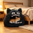thumbnail image 6 of Sahpxhe Dog Bed Soft Plush Monster Shaped Pet Cave Bed, Cozy Enclosed Pet House With Fun Cartoon Appearance For Small Dogs Cats Indoor, 6 of 6