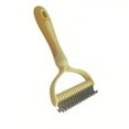 thumbnail image 2 of Dematting Comb for Dogs/Cats,2-Sided Undercoat Detangler Brush for Shedding,Matted Hair & Fur Remover,Painless Pet Grooming Rake with Non-Slip Handle - 2PCS, 2 of 5