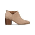 thumbnail image 3 of STYLE & COMPANY Womens Light Taupe Beige Asymmetrical V-Notch Cutout Padded Felaa Round Toe Block Heel Zip-Up Booties 10 M, 3 of 4