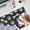thumbnail image 4 of Long Mouse Pads for Desk,Paw Prints and Bones Desk Mats on Top Of Desks, Desk Mouse Pad Extra Large with 3mm Non-Slip Base and Stitched Edge for Gaming,Office,Work,Home 31.5"x11.8", 4 of 6