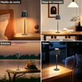 thumbnail image 2 of 2 Pack L&aacute;mpara de mesa inal&aacute;mbrica recargable, L&aacute;mpara de mesa a pilas con control t&aacute;ctil, 3 Colores Stepless Dimming Up Portable LED L&aacute;mpara de, 2 of 9