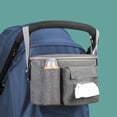 thumbnail image 4 of Bolsa organizadora de cochecito de gran capacidad accesorios para cochecito de bebé bolsa de pañales con gancho bolsillo para coche buena calidad, 4 of 5