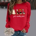 thumbnail image 6 of WEIWEN Just a Spooky Goose Sweatshirt for Women Funny Ghost Goose Printed Halloween Sweaters for Women Fall Clothes Womens Tops Women's Clothing Red, XXL, 6 of 6