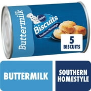 Pillsbury Southern Homestyle Biscuits, Buttermilk, 5 Count, 6 oz
