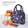 thumbnail image 5 of Yiaed Colored Abstract Print Lunch Bag Adult Insulated Lunch Box, Leakproof Cooler Food Lunch Containers Reusable High Capacity Lunch Tote Bags-One Size, 5 of 6