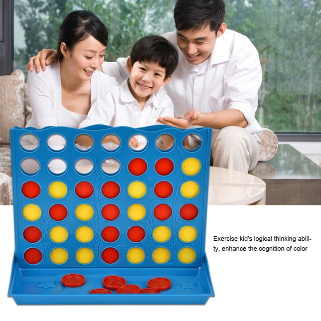 Kids Classic Educational Toy 4 in Row Chess Connection Tabletop Parent Child Interactive Game