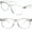 Clear, variant on 2 Pairs Transparent Neon Color Deluxe Reading Glasses - Comfortable Stylish Simple Readers Clear Magnification 2.25