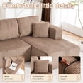 thumbnail image 2 of HMYG Salon avec Canapé Sans Cadre - Canapé Moderne Décontracté en Forme de U - Canapé Modulaire avec Fauteuil Inclinable Ne Nécessitant Pas d'Installation, 2 of 12