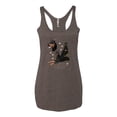 thumbnail image 2 of If It's Not a Doberman It's Just a Dog Gift | Womens Dog Lover Premium Tri-Blend Racerback Tank Top, Brown, Medium, 2 of 3