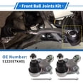 thumbnail image 2 of Ofertas Únicas 1 Juego de Juntas de Bola del Lado del Conductor/Lado del Pasajero para Acura RDX 2007-2018 Kit de Juntas de Bola de Suspensión No.51220STKA01, 2 of 7