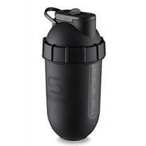 ShakeSphere Tumbler VIEW: Protein Shaker Bottle Smoothie Cup with Clear Window, 24 oz - Bladeless Blender Cup Purees Fruit, No Mixing Ball - Drink Powder Shake Mixer for Pre Workout, Gym (Matte Black)