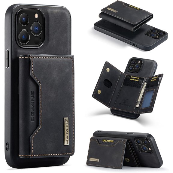 Phone Case Leather Wallet s Compatible with iPhone 15 Pro Max Case with Card Holder Men 6.7'' 2 in 1 Detachable Back Cover