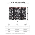 thumbnail image 2 of Throw Blanket for Couch Sofa and Bed, In Pizza We Crust Art Soft Plush Throw Blanket, Fuzzy Cuteness Comfy Warm Washable Flannel Blanket Throws for All Season, 2 of 8