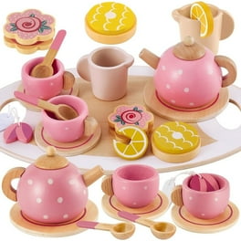Funny Pretend Tin Tea Set Toy Party Supplies Play Dishes for Kids