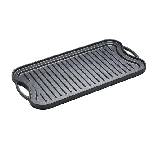 EUROSTAR CIG20 Reversible Cast Iron Grill Griddle Pan