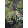 thumbnail image 2 of Gauguin, Paul 22x32 Gold Ornate Wood Framed with Double Matting Museum Art Print Titled - The White Horse, 2 of 4