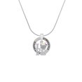 thumbnail image 2 of Delight Jewelry Silvertone Love with Vanilla Cupcake Gymnastics Ring Charm Necklace, 18", 2 of 4