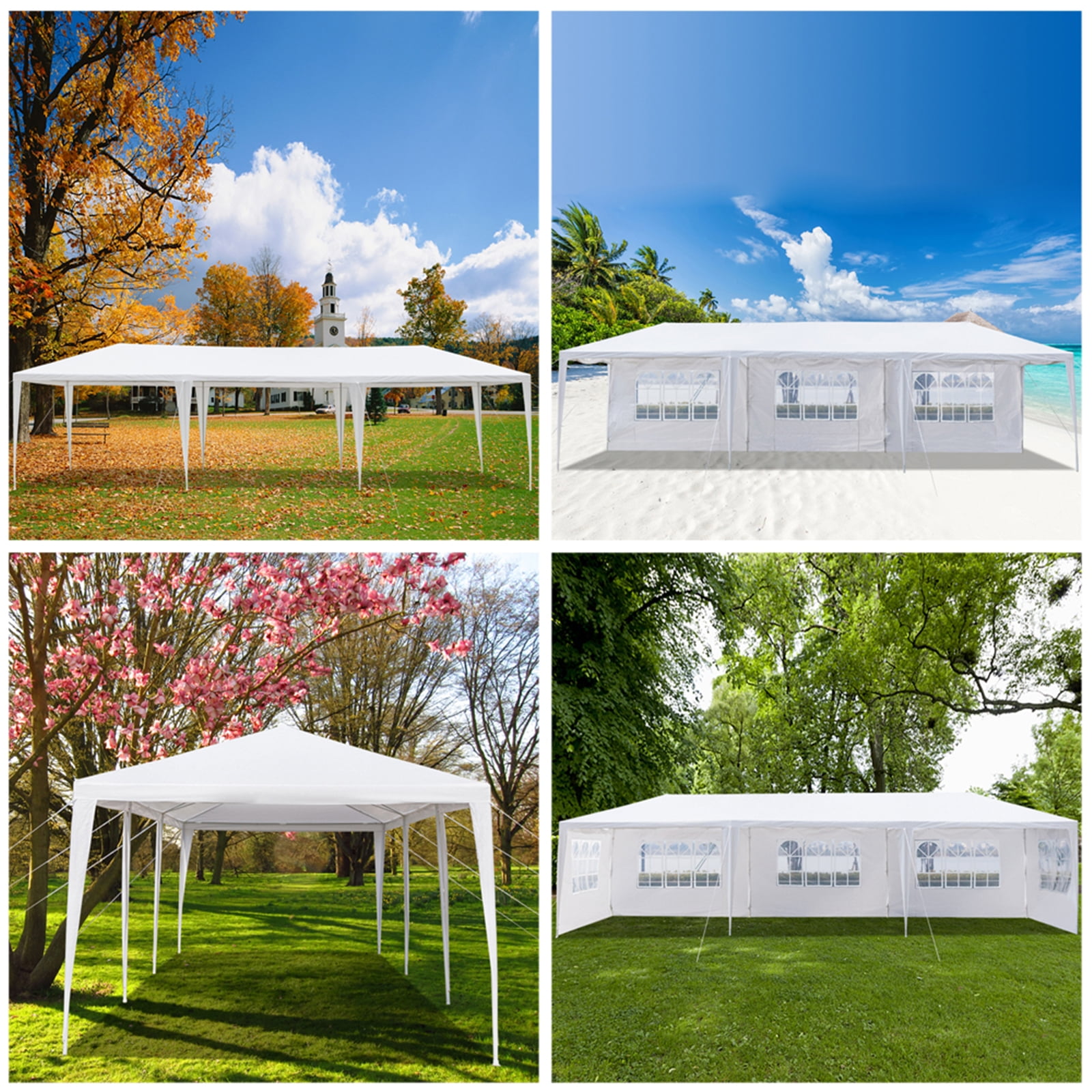 Lowestbest Outdoor Gazebo Heavy Duty Canopy Tent 5 Sidewalls White Lowestbest Outdoor Gazebo Heavy Duty Canopy Tent 5 Sidewalls White