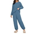 thumbnail image 2 of BILIKEYU Women's Comfortable Lounging Warm Sleepwear Set, Fall Sets for Women, Pajamas for Women Set, Women's Sleepwear, 2 of 4