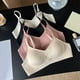 thumbnail image 6 of TSADFHJI Women's Comfortable Sexy and Traceless Ice Silk Top Brace with Less Steel Rims and Adjustable Bra Bras for Women 2 Piece Cotton Women Bras Plus Size Costume Outfit Women's Bras Black XL, 6 of 7