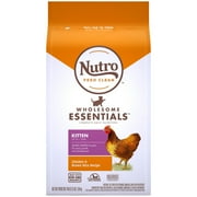 NUTRO WHOLESOME ESSENTIALS Natural Dry Cat Food, Kitten Chicken & Brown Rice Recipe, 3 lb. Bag