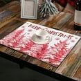 thumbnail image 6 of Costeam Christmas Placemats, Heat Insulation Table Mats for Dinner, Washable Kitchen Table Mats, Santa Pattern Restaurant Decoration for Holiday Home Party, 6 of 6