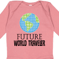 thumbnail image 4 of Inktastic Future World Traveler Cute Vacation Boys or Girls Long Sleeve Baby Bodysuit, 4 of 5