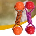 thumbnail image 3 of CSCHome 10" Pet Ball with Rope Toys for Dogs Puppy Ball On a Rope Reward and Exercise Toy as Replacement to Chase and Tug, 3 of 7