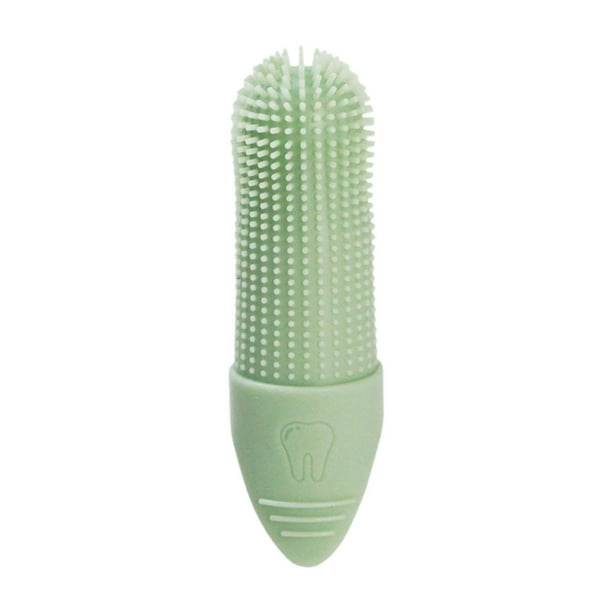 Cepillo dental para perros, accesorio de limpieza para mascotas de tamaño pequeño verde
