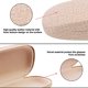 thumbnail image 2 of Paquete de 4 estuches rígidos para gafas de lona de lino, caja protectora para gafas de sol con 4 paños para gafas (4 colores) JM, 2 of 5