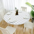 thumbnail image 3 of Abbracc Table Covers, Deluxe Elastic Edged Fitted Table Cover, Polyester Table Cover for White 120cm, 3 of 9
