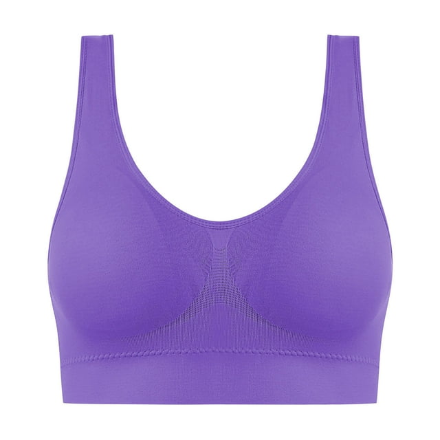 Timegard Womens Plus Size Bras No Underwire High Support Bralette Breathable Comfort Daily Seamless Bras