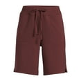 thumbnail image 5 of Athletic Works Women's and Women's Plus French Terry Bermuda Shorts, Sizes XS-4X, 5 of 5