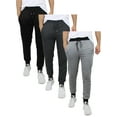 thumbnail image 3 of 3-Pack Men's Fleece & French Terry Slim-Fit Jogger (Size, S-2XL), 3 of 7