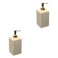 thumbnail image 4 of kurtrusly Practical Pump Bottle Shampoo Dispenser for Home Kitchen Grave 500ml 2Set, 4 of 6