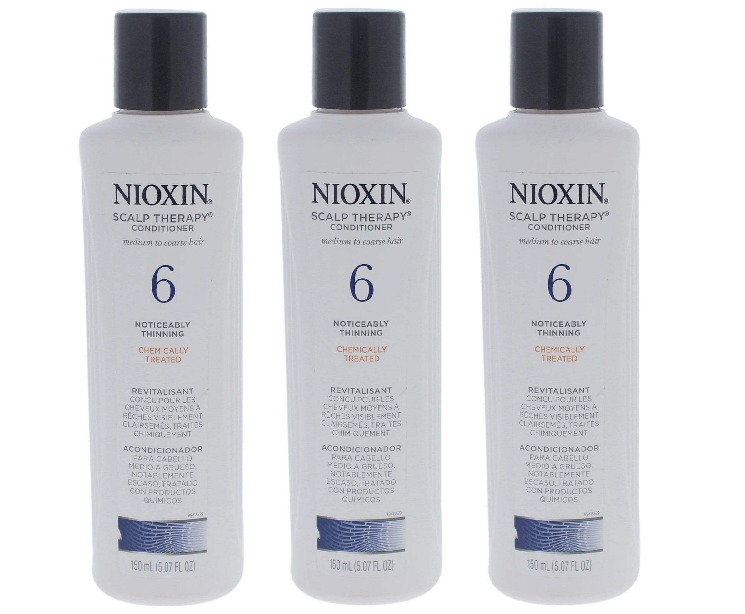 Nioxin System 6 Scalp Therapy Conditioner for Medium to Coarse Noticeably Thinning Hair, 5.07oz