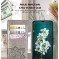 thumbnail image 3 of for Samsung Galaxy A03S Phone Case Wallet,Butterfly Embossed PU Leather Flip Folio Cover Credit Card Holder Slots Stand with Wrist Strap Phone Case Wallet for Samsung Galaxy A03S (Gray), 3 of 14