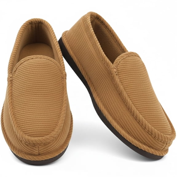 Bright Men's Corduroy House Slippers