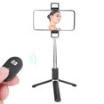 thumbnail image 3 of Tripod Selfie Stick With Light, High And Low Light  2 Fill Light Foldable Tripod Selfie Stick, Video Calls Live Broadcasts For Online Study Watch Videos, 3 of 8