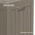 thumbnail image 5 of 28 Gallon Heavy-Duty Resin Storage Box | Lockable Waterproof Deck Chest for Home, Garden & Outdoor Furniture Protection - Gray5083188479672, 5 of 7