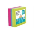 thumbnail image 3 of Pen + Gear Sticky Notes, 3" x 3", Assorted Colors, 400 Sheets, 1 Cube, 3 of 3