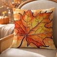thumbnail image 4 of Fall Harvest Throw Pillow Covers 18x18 Inch, Printed Pumpkin Decorative Square Pillowcases, Farmhouse Holiday Cushion Covers for Sofa Living Room Home Fall Halloween Thanksgiving Decor, 4 of 5
