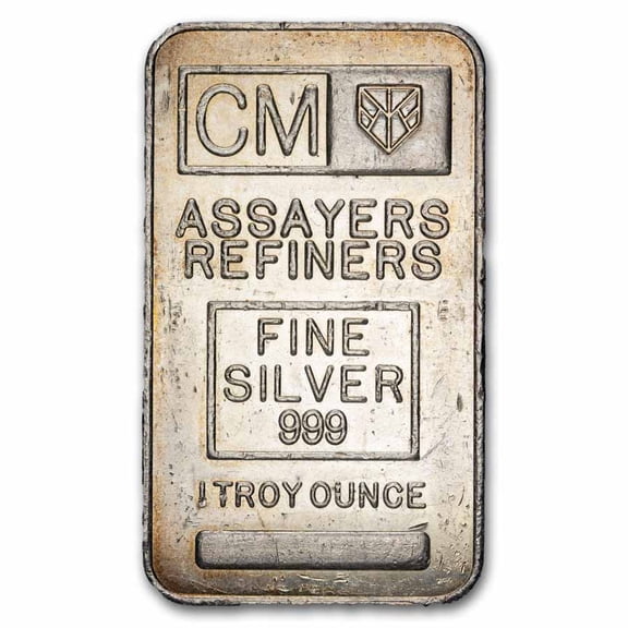 1 oz Silver Bar - Consolidated Assayers Refiners (Random Motif)