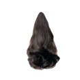 thumbnail image 1 of Extensión de pelo sintético de cola de caballo, postizo rizado largo/corto con pinzas, 35 cm/50 cm, apto para todo tipo de piel y rostro., 1 of 5