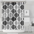 thumbnail image 2 of Waterproof Abstract Art Shower Curtain 72x84 Inch Boho Style Polyester Unique Shower Curtain for Bathroom Hotel Home Decor with 12 Plastic Hooks, 2 of 5