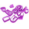 thumbnail image 2 of Earring Making Kits 18Set Polymer Clay Cutters Ideal For Artists And Hobbyists Purple Plastic Shape Cutting, 2 of 5